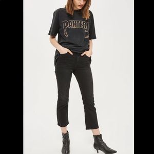 Topshop Moto Dree Cropped Kick Flare Jeans